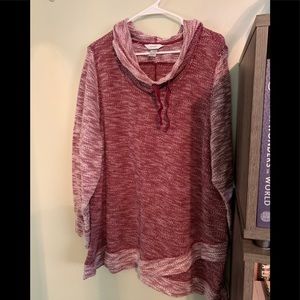 3X Cowl Neck Sweater